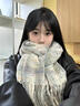 鉑吶苓格紋圍巾彩虹豆豆糖點(diǎn)顯白女2025新款秋冬季學(xué)生百搭加厚保暖圍巾 圍巾【彩虹糖豆-淺灰】 長(cháng)度 60*200 cm 曬單實(shí)拍圖