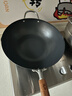 神田家用鐵鍋老式日本窒化炒鍋無涂層物理不粘鍋炒菜鍋精鐵炒鍋 鐵神三代 （已開鍋含鍋蓋） 33cm 曬單實(shí)拍圖