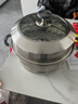 京東京造 蒸鍋 家用304不銹鋼湯鍋加厚燉蒸煮一體燃氣灶家用 雙層30cm 曬單實(shí)拍圖