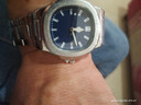 新款手表男時(shí)尚商務(wù)百搭休閑氣質(zhì)鸚鵡螺手日歷鋼帶按扣顏值石英表 銀帶藍面【日歷款+送調表器】 曬單實(shí)拍圖