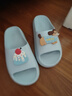 名創(chuàng  )優(yōu)品（MINISO）拖鞋女士夏季居家用踩屎感eva厚底浴室內洗澡防滑軟彈情侶涼拖鞋 baby藍 38-39 【適合37-38腳穿】 曬單實(shí)拍圖