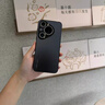 柚獅 華為pura80Pro手機殼自帶鏡頭膜全包磨砂pura80Pro+超薄防摔pura80Ultra金屬鏡框P80攝像頭防護殼 【石墨黑】原機磨砂丨自帶鏡頭膜 華為Pura80 曬單實(shí)拍圖