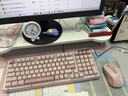 羅技（Logitech）ALTO KEYS K98S 琥珀系列 AI客制化無(wú)線(xiàn)機械鍵盤(pán) 熱插拔大理石軸 靜音軸 粉色 曬單實(shí)拍圖