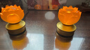 吉祥緣 蓮花燈led充電琉璃佛供燈供佛燈家用佛堂套裝插電佛前供燈長(cháng)明燈 3.5寸花苞蓮花燈/對 曬單實(shí)拍圖