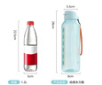 特百惠（Tupperware）水力瓶1.2L超大容量夏季戶(hù)外運動(dòng)水杯子帶吸管便攜冷水壺馬卡藍 曬單實(shí)拍圖