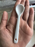 2克鹽勺10cm食品級ins 家用陶瓷勺子加長(cháng)柄咖啡勺 5個(gè)9.8cm小勺子(陶瓷) 曬單實(shí)拍圖