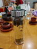 希諾（HEENOOR）雙層玻璃杯男家用商務(wù)辦公泡茶杯子過濾車載水杯XN-9607 410mL 曬單實拍圖