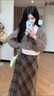 鳳蝶兒秋冬連衣裙子女裝秋裝新款2025年新款韓系氛圍感學(xué)院風(fēng)美拉德穿搭 摩卡奶咖假兩件毛衣+奶咖色裙子 M 曬單實(shí)拍圖