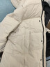 鴨鴨（YAYA）冰殼2025年新款300+充絨東北極寒羽絨服男女冬季加厚長(cháng)款過(guò)膝外套 米白色 男女同款【抗寒-40°C】 3XL (190) 男女同款【195-215斤】 曬單實(shí)拍圖