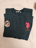 U.S. POLO ASSN.衛衣男秋季圓領(lǐng)潮流寬松長(cháng)袖T恤男士休閑上衣男裝 藏藍色 XL  曬單實(shí)拍圖