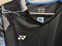 YONEX新款尤尼克斯羽毛球服男女湯尤杯國家隊(duì)國羽大賽比賽服上衣短袖 男款-10572CR黑+大賽款+VC速干 L 曬單實(shí)拍圖