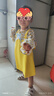 G.DUCKKIDS小黃鴨1-5歲女寶寶連衣裙春秋裝兒童半身裙女童洋氣假兩件冬裝 黃色- 90 - 曬單實(shí)拍圖