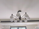 歐普餐廳吊燈主燈燈具中古風(fēng)裝飾吊燈餐廳客廳全光譜智慧光吊燈 【客廳】咖啡豆8頭全光譜智控 曬單實(shí)拍圖