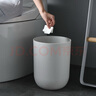 特瑞潔垃圾桶家用客廳紙簍創(chuàng  )意北歐ins風(fēng)簡(jiǎn)約現代臥室衛生間廚房垃圾筒 黑色大號圓形垃圾桶-12L 曬單實(shí)拍圖