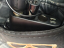 沿途（YANTU）車(chē)載充電器 車(chē)充點(diǎn)煙器 一拖三 雙USB  電壓檢測LED  黑色  B08 曬單實(shí)拍圖