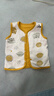 舒貝怡嬰兒衣服馬甲春秋款兩面穿男女童裝背心寶寶坎肩馬夾上衣黃色90CM 曬單實(shí)拍圖