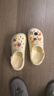 名創(chuàng  )優(yōu)品（MINISO）洞洞鞋男女夏季外穿涼鞋防滑厚底踩屎感包頭涼拖鞋 卡其+趣味零食 曬單實(shí)拍圖