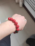 新款天然正品晶體朱砂手串女款和田玉貔貅平安手鏈男士情侶禮物 貔貅款生肖狗/豬請購宮廷御用級 曬單實(shí)拍圖