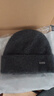 玖慕（JIUMU）羊絨帽子男秋冬季羊毛保暖毛線(xiàn)帽男士冬帽針織帽冬天護耳防寒帽 曬單實(shí)拍圖