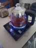 暢茶 煮茶器煮茶壺全自動(dòng)上水電熱水壺燒水煮茶一體蒸汽噴淋式蒸茶壺家用多功能玻璃燒水養生壺電茶壺 自動(dòng)加水黑色款（雙濾網(wǎng)配置）1.2L 曬單實(shí)拍圖