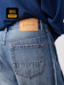 卡賓（CABBEEN）【分割拼接】卡賓復古風(fēng)水洗牛仔褲男裝2025秋季新款純棉直筒長(cháng)褲 蔚藍色47 36 /190/3XL 曬單實(shí)拍圖