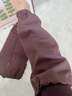 BIBK防水袖套秋冬羽絨服加大辦公室護袖廚房家用防油套袖男女同款 紫紅色-抽繩款【1雙】 35*18cm 曬單實(shí)拍圖
