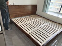 全友家居 胡桃木色實(shí)木床智能床現代簡(jiǎn)約主臥室雙人大床1.8x2米家具 曬單實(shí)拍圖