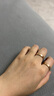 周六福（ZLF） 18K金戒指女彩金閉口戒指情侶對戒送女生紀念日 20號 -男戒 曬單實(shí)拍圖