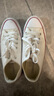 匡威（Converse）官方 All Star男女星星低幫小白鞋休閑板鞋A15504C A15504C 37.5 曬單實(shí)拍圖