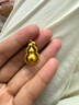 中鑫珠寶福來(lái)運轉古法黃金葫蘆吊墜旋轉葫蘆掛墜足金999項鏈男女 7.96g 曬單實(shí)拍圖
