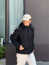 EMPORIO ARMANI/阿瑪尼官方旗艦EA7/新款男防風(fēng)防水面包夾克棉服外套秋季 UC001-黑色 M  (推薦：135-150斤) 曬單實(shí)拍圖