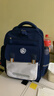 史努比（SNOOPY）小學(xué)生書(shū)包兒童護脊減負超輕便大容量雙肩背包 大號寶藍色 曬單實(shí)拍圖