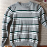 男童2025秋冬款新款學(xué)院風(fēng)拼色條紋兒童毛衣純棉線(xiàn)麻花針織套頭衫 撞色條紋05灰色 140 曬單實(shí)拍圖