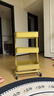 宜家（IKEA）拉斯克家居小推車(chē)置物架廚房?jì)ξ锛芸蛷d大容量?jì)ξ锸占{架 【升級款】米色黃色大號 35*45*77cm 曬單實(shí)拍圖