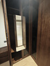 小匠材衣柜全身鏡隱形對開(kāi)門(mén)內置隱藏式折疊穿衣鏡推拉門(mén)35*110黑 曬單實(shí)拍圖