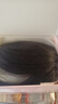 新款遮白發(fā)劉海補發(fā)片逼真頭皮假發(fā)女片頭頂真發(fā)增發(fā)量蓬松高顱頂 【模特金絲波點(diǎn)款】中分7_11黑色 曬單實(shí)拍圖