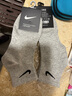 DOTSWOOSH耐克（NIKE）襪子中筒秋季薄款黑白簡(jiǎn)約男女運(yùn)動(dòng)襪純棉短襪 NK袋裝(灰色) 3雙 短筒襪(均碼) 曬單實(shí)拍圖