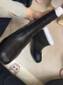 百麗（Belle）復古褶皺面時(shí)裝靴女2025冬新商場(chǎng)同款優(yōu)雅高跟短靴E5U1DDD5預售 黑色 38 曬單實(shí)拍圖