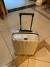 新秀麗（Samsonite）經(jīng)典貝殼拉桿箱男女超輕盈旅行行李箱升級版 白色 CS2 20英寸 可擴展 曬單實(shí)拍圖