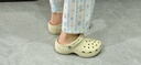 卡駱馳（crocs）經(jīng)典云朵Clog女沙灘洞洞鞋涼拖鞋206750 206750-2Y2  37  曬單實(shí)拍圖
