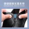 宜馳（EGCHI）商務(wù)休閑鞋男皮鞋大碼套腳頭層牛皮中年鞋子 36274 黑色 42 曬單實(shí)拍圖