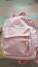 威納登兒童春游小背包小學(xué)生補課研學(xué)書(shū)包女童旅行戶(hù)外出游輕便雙肩包 粉色(不帶掛件） 曬單實(shí)拍圖