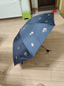 天堂 防紫外線(xiàn)晴雨傘三折 雨傘黑膠防曬太陽(yáng)傘遮陽(yáng)晴雨傘 午夜藍 曬單實(shí)拍圖