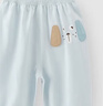 乖奇熊男女童寶寶純棉防蚊褲夏季兒童外出休閑長(cháng)褲子薄款嬰兒束腳運動(dòng)褲 夏日藍 80 曬單實(shí)拍圖