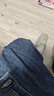 HLA海瀾之家牛仔褲男25秋山不在高系列貓須直筒褲子男 曬單實(shí)拍圖
