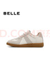 百麗（Belle）散文詩(shī)復古德訓鞋女簡(jiǎn)約百搭情侶同款休閑鞋B0992AM5預售 米色/灰-低幫女款（內增高2cm） 37 (235mm) 曬單實(shí)拍圖