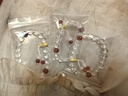 中國黃金（CHINA GOLD）黃財(cái)神鴻運(yùn)招財(cái)時(shí)尚手鏈女白水晶足金手串紀(jì)念日生日禮物送女朋友 重量約2.9g-3.3g【活動(dòng)定制款不支持7天無理由退換貨】 曬單實(shí)拍圖