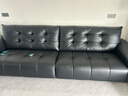 全友家居復古輕奢風(fēng)頭層牛皮沙發(fā)客廳家用大黑牛真皮藝一字直排式沙發(fā) 曬單實(shí)拍圖