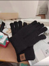 卡汐沐 手套男秋冬騎行電動(dòng)車(chē)保暖防風(fēng)防寒2025款加絨加厚針織毛線(xiàn)手套 雪花黑色【可觸屏】雙層加絨加厚 曬單實(shí)拍圖