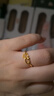 周生生黃金足金閃砂星星開(kāi)口戒指 11661R 計價(jià) 2.5克 曬單實(shí)拍圖